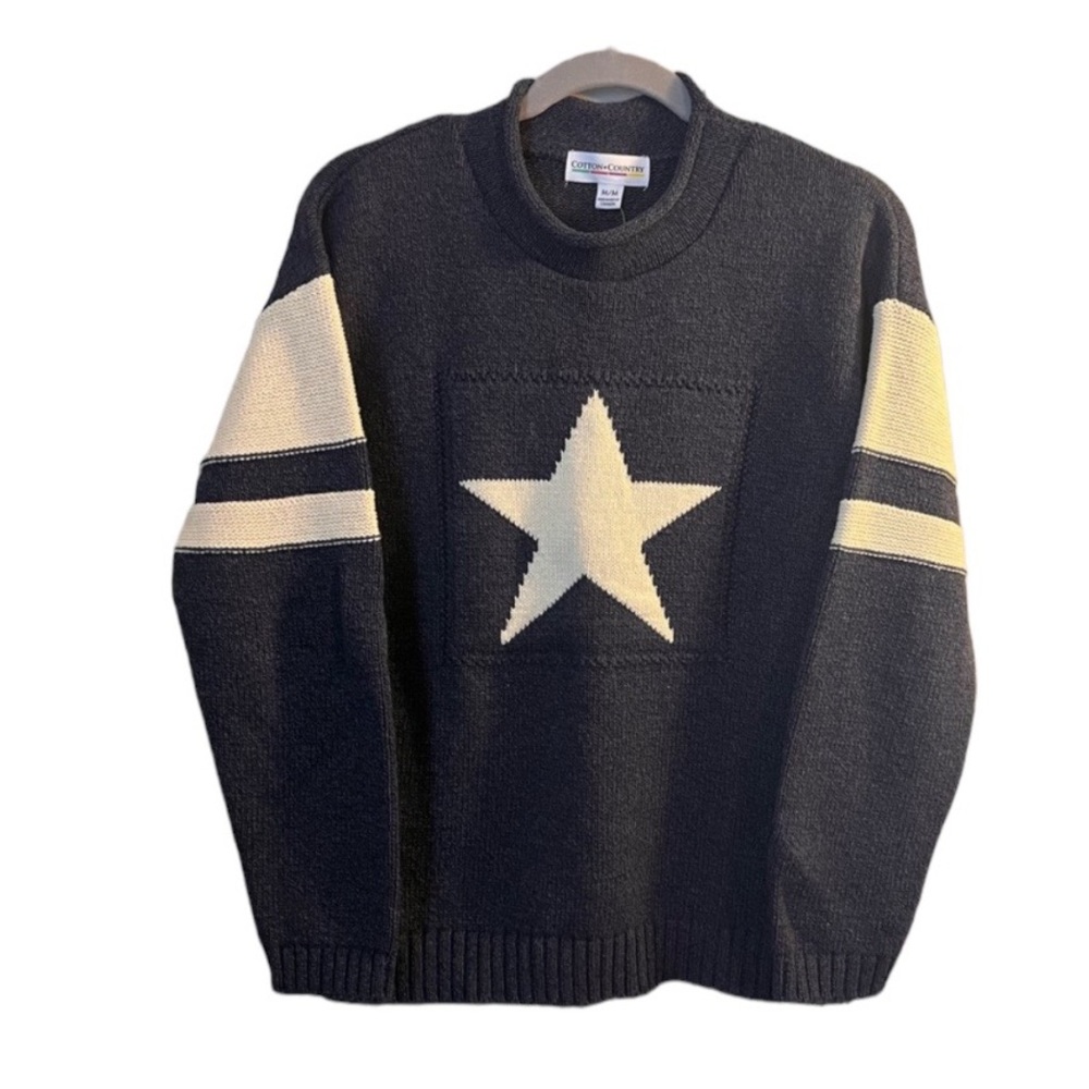 Cotton Country Star Sweater